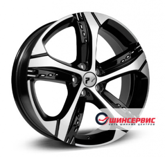 RPLC Chr2 19.0 / 7.0J PCD 5x108.00 ET 33.00 ЦО 60.10 Литой / Черный с полированной лицевой поверхностью