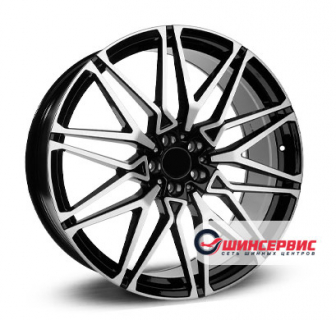 RPLC BM104 22.0 / 9.5J PCD 5x112.00 ET 37.00 ЦО 66.60 Литой / Черный с полированной лицевой поверхностью