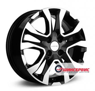 KHOMEN WHEELS 1503 15.0 / 6.0J PCD 4x100.00 ET 50.00 ЦО 60.10 Литой / Черный с полированной лицевой поверхностью