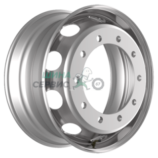9x22,5/10x335 ET162,2 D281 M22 Silver (RZB15099OE) alive (12,8 мм) VOLVO, SСANIA, MERSEDES, KAMAZ 4 000 кг внеш.