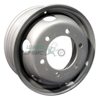 6x17,5/6x222,25 ET118,3 D164 B22DS44 Silver (RZB35693OE) (9 мм) ISUZU,HINO,Hyundai 1 800 кг внутр.