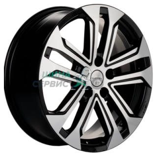 Khomen Wheels 7x18/5x114,3 ET50 D54,1 KHW1803 (Coolray) Black-FP