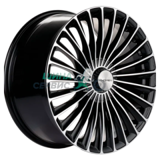 Khomen Wheels 8,5x20/5x112 ET43 D66,6 KHW2008 (Mercedes Front) Black-FP
