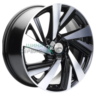 Khomen Wheels 7,5x18/5x108 ET40 D60,1 KHW1801 (Chery Tiggo) Black-FP