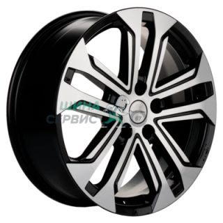 Khomen Wheels 7x18/5x114,3 ET45 D60,1 KHW1803 (CS75) Black-FP