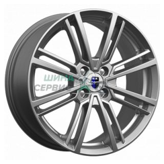 K&K 7x17/4x100 ET41 D60,1 Эрфурт (КС903) Дарк платинум