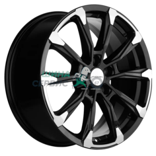 Khomen Wheels 7,5x18/5x114,3 ET45 D60,1 KHW1808 (RAV4) Black-FP