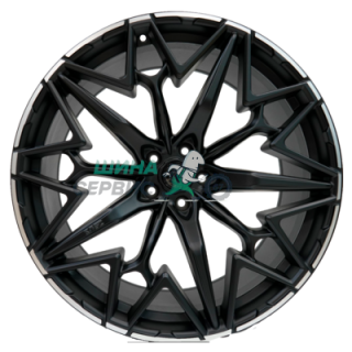 Khomen Wheels 10x22/5x112 ET30 D66,6 ZEUS 2202 (X5/X6/X7/Cullinan) Black matt MR