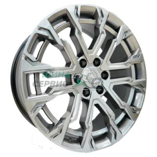 Khomen Wheels 9x22/6x139,7 ET40 D95,10 AZIMUT 2205 (LC300) Dark Chrome