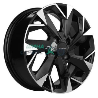 Khomen Wheels 5,5x14/4x100 ET46 D54,1 KHW1402 (Alsvin/Getz/i20) Black-FP
