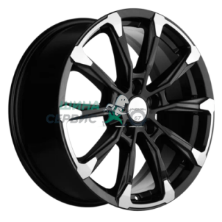 Khomen Wheels 7,5x18/5x108 ET46 D63,4 KHW1808 (Tugella/Jaguar XF/F-Pace) Black-FP