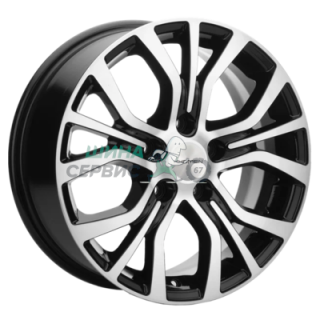 Khomen Wheels 6,5x16/5x110 ET43 D65,1 KHW1608 (Opel Zafira) Black-FP