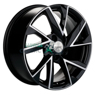 Khomen Wheels 7x17/5x108 ET40 D54,1 KHW1714 (Jac/Москвич 3) Black-FP