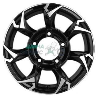 Khomen Wheels 5,5x15/5x139,7 ET5 D98,5 KHW1505 (Lada NIVA 4x4) Black-FP