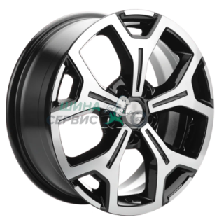 Khomen Wheels 6,5x17/5x120 ET60 D65,1 KHW1710(2) (VW Multivan) Black-FP