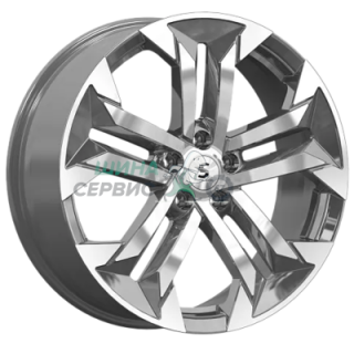 Premium Series 7,5x19/5x114,3 ET49,5 D67,1 КР015 (Sorento/Santa Fe) Diamond Gloss Graphite