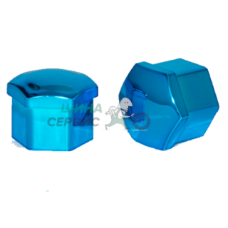 Комплект пластиковых колпачков hex21, blister 20+1, BLUE, JN-9966