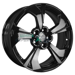 Khomen Wheels 7x17/5x108 ET40 D54,1 KHW1724 (Jac/Москвич 3) Black