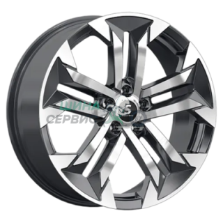 Premium Series 7,5x19/5x108 ET46 D63,35 КР015 (Geely Tugella) Diamond Black Gris