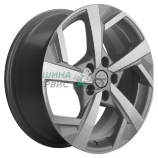 Khomen Wheels 7x17/5x110 ET46 D63,3 KHW1712 (Changan CS35/CS35 Pro) F-Silver-FP