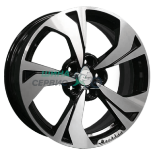 Khomen Wheels 7x17/5x114,3 ET45 D60,1 KHW1724 (Geely Atlas) Black-FP