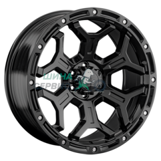 LS FlowForming 9x17/6x139,7 ET15 D106,1 RC68 BKF (конус, Колпак+лого)