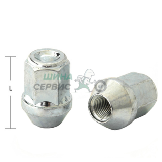 Гайка 1/2" (34) hex19 конус цинк (ИТАЛИЯ) D10 BC